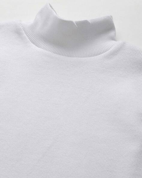 Cheap hot sale white turtleneck