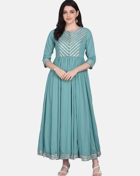 Buy Blue Dresses & Gowns for Women by FOURLEAF Online | Ajio.com