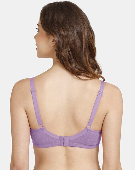 Buy Zivame True Curv Double Layered Non Wired Full Coverage Super Support  Bra -imperial Purple online