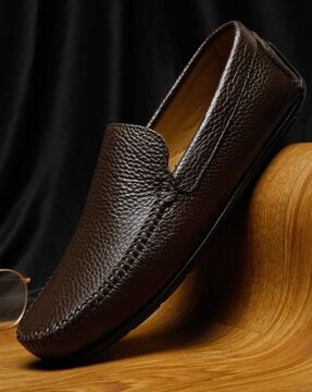 Buy Men Tan Formal Moccasin Online | SKU: 52-2071-23-40-Metro Shoes