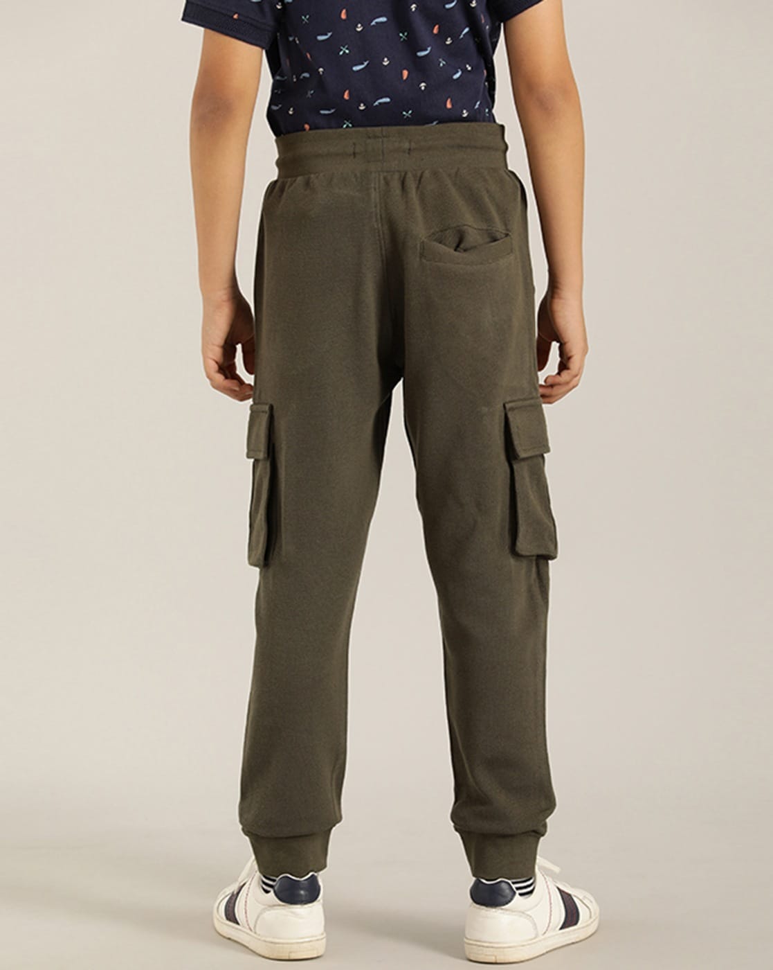Buy Grey Melange Track Pants for Men by INDIAN TERRAIN Online | Ajio.com