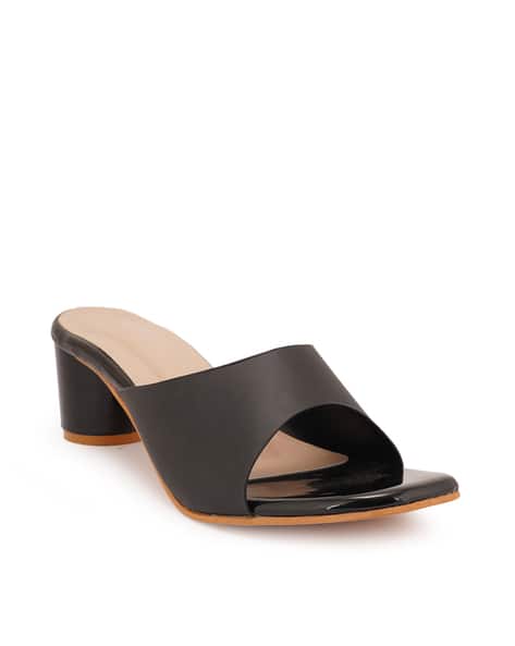 Buy Black Heeled Sandals for Women by STYLE SHOES Online
