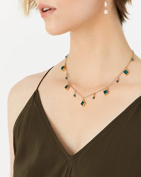 Accessorize London Gold-Plated Long Necklace