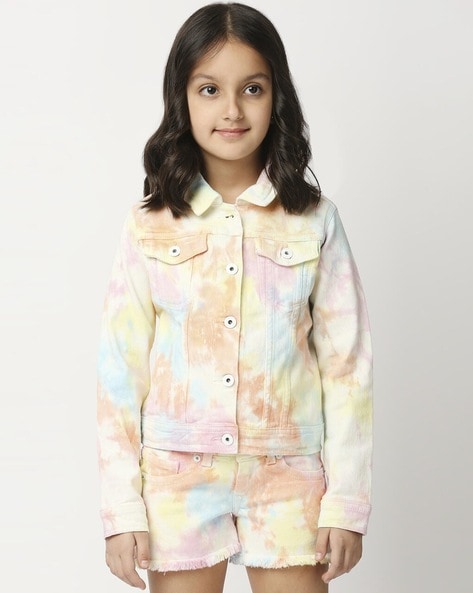 Multi Color Airbrushed Denim Jacket – G-Style USA