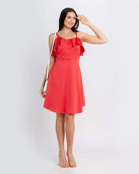 Zink London A-line Dress with Ruffles