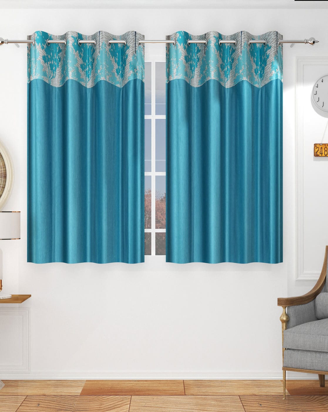 Teal Curtains Accessories For