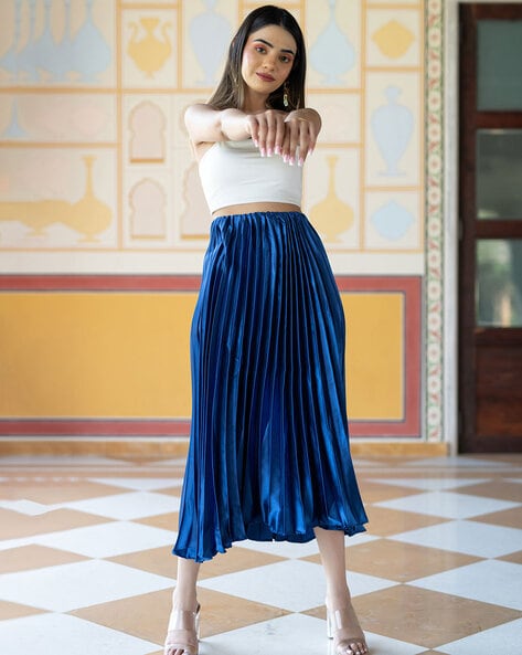 Solid Flared Skirt