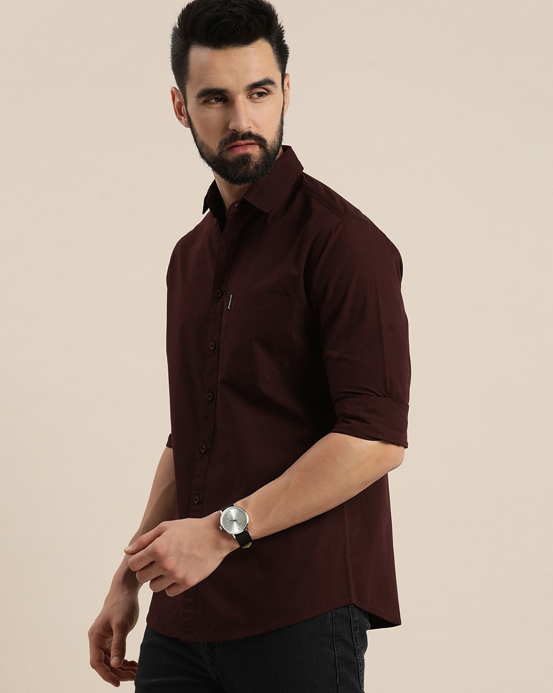 Buy Maroon Tshirts for Men by DILLINGER Online