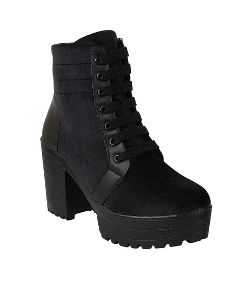 Girls black suede ankle on sale boots