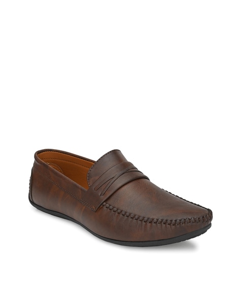 Fentacia Round-Toe Slip-On Loafers