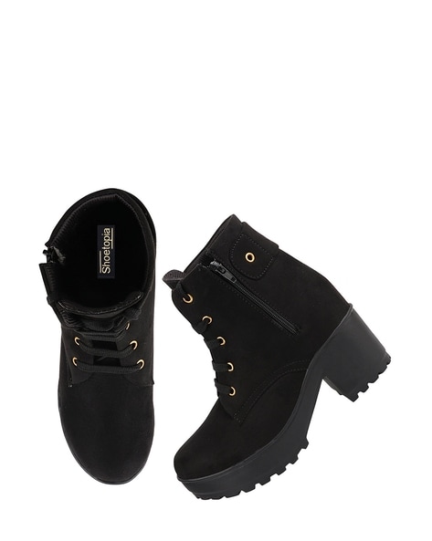 Buy Black Boots for Girls by Shoetopia Online Ajio