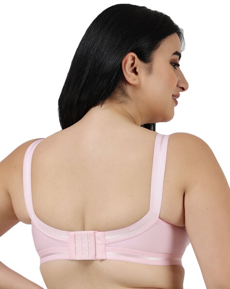 Buy online Pink Solid Padded Bra from lingerie for Women by