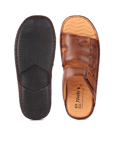 Tan on sale leather slippers