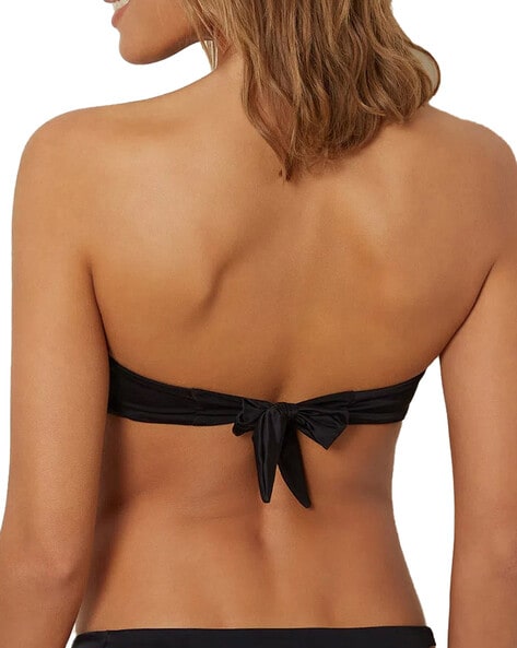 Embellished Non-Padded Bra with Tie-Back