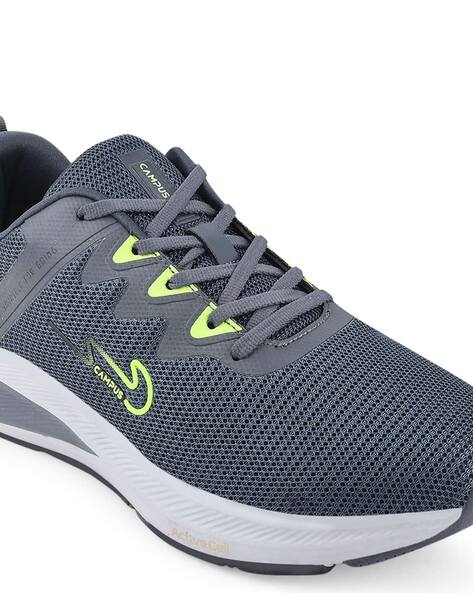 Lace-Up Sports Shoes with Signature Branding