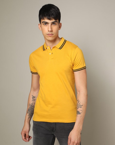 Buy Yellow Tshirts for Men by Jack Jones Online | Ajio.com