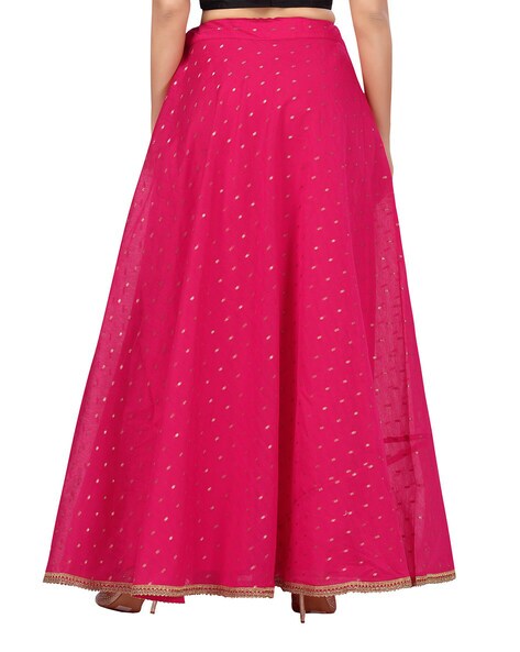 Pink long clearance skirt online india