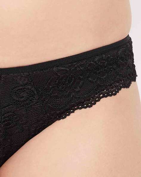 Cotton Spandex Low-Waist Outer Elastic Bikini Panties