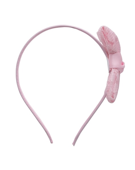Elite Pink Thin Headband w/ Bows