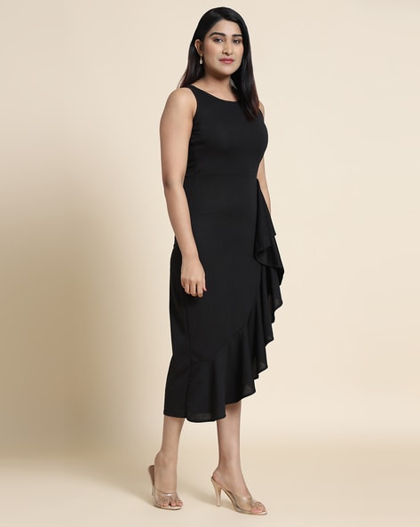 Black Plain Exclusive Designer Western Dress at Rs 399 in Surat | ID:  14784107273