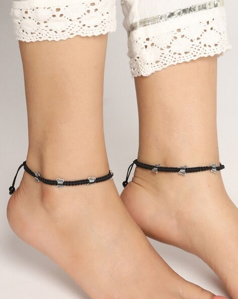 Buy Black Anklet Online in India