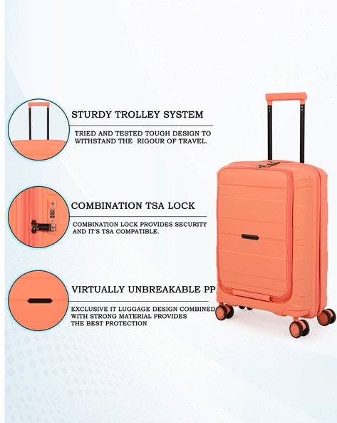 Polycarbonate trolley clearance luggage