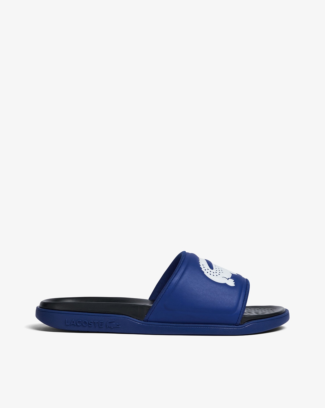 Black lacoste sliders online mens