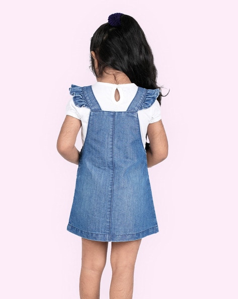 Boden Overall Dress | Girls modest fashion, Overall dress, Kids dress