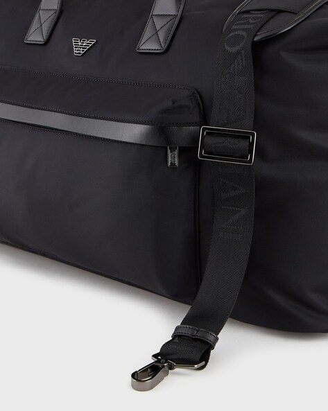 Buy EMPORIO ARMANI Duffle Bag with Eagle Logo Black Color Men