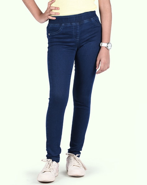 Buy Navy Jeans & Jeggings for Girls by ZALIO Online