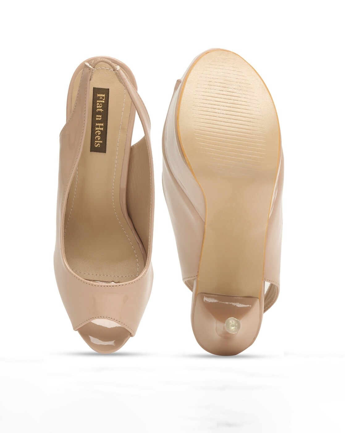 Shop Oceedee Women Gold Leather Colorblock Sandal Pencil Heel Heels for  Women Online 39574581