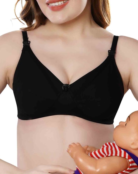 Non-Wired Nursing Bra with Adjustable Straps