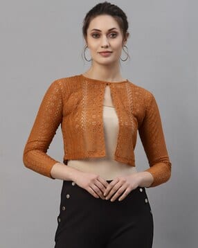 style quotient Solid Short Shrug-picture-15