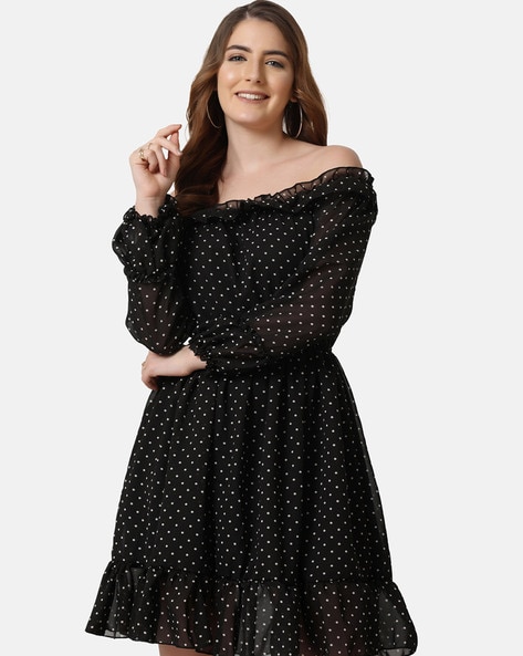 Frilly polka hotsell dot dress