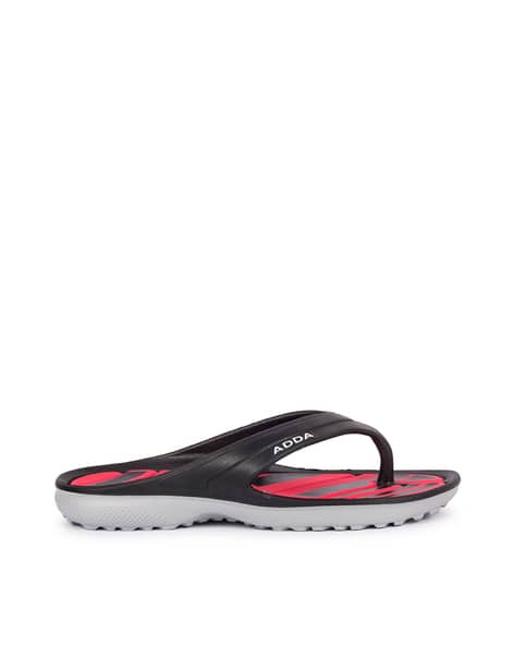Price History of ADDA Colourblock Thong-Strap Flip Flops from Ajio