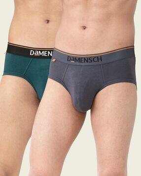 damensch Pack of 2 Briefs with Elasticated Waist-picture-30