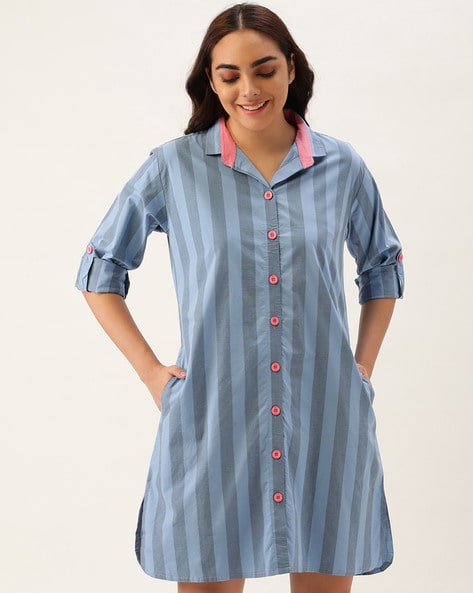 Buy Blue Nightshirts&Nighties for Women by Clt.s Online