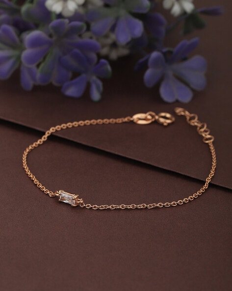 3 Round With Diamond Latest Design Rose Gold Bracelet For Women - Style  Lbra096 – Soni Fashion®