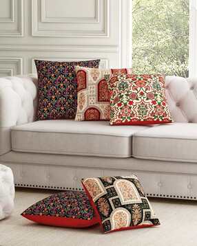 sej by nisha gupta Set of 5 Printed Cushion Covers-picture-33