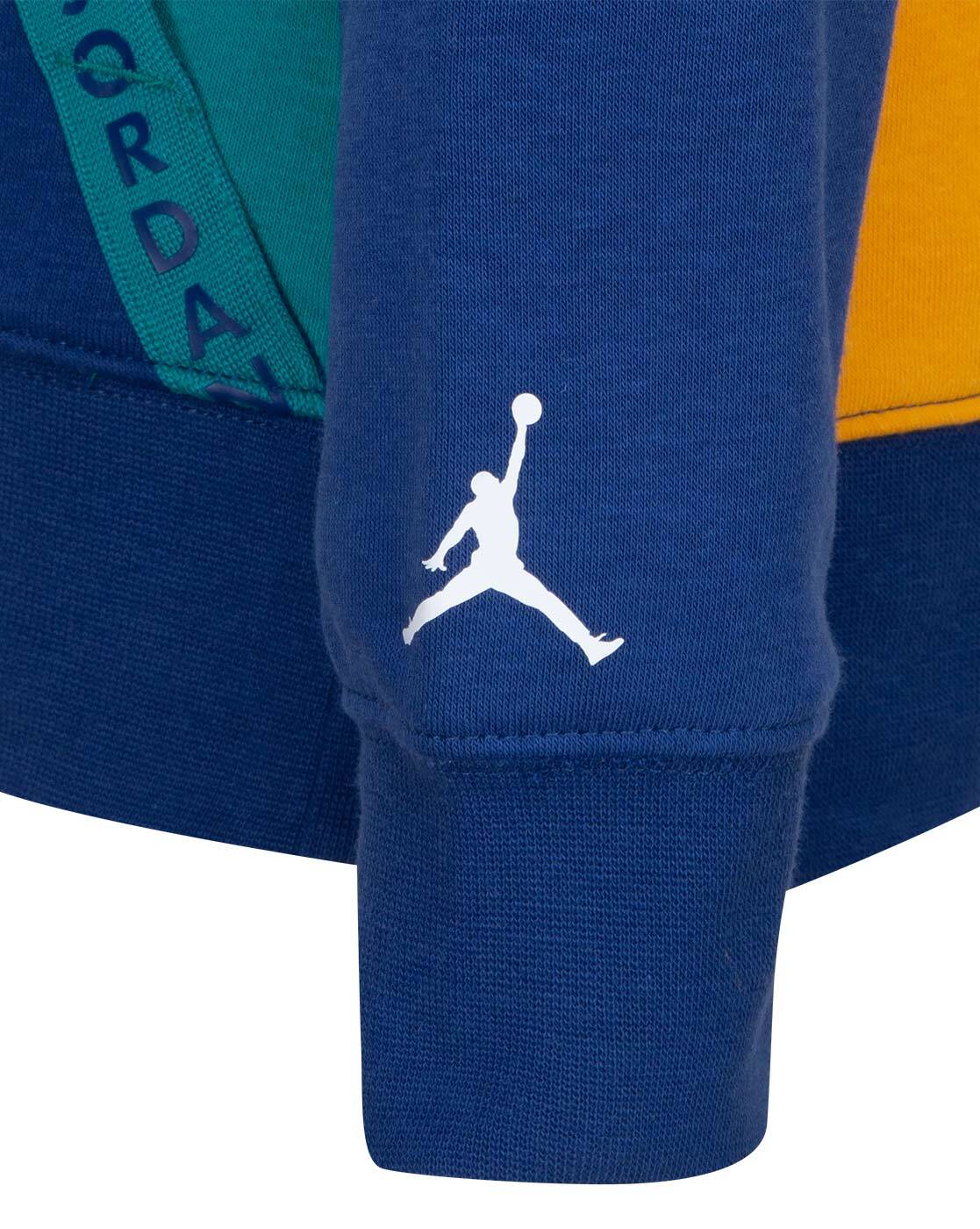 blue and yellow jordan hoodie