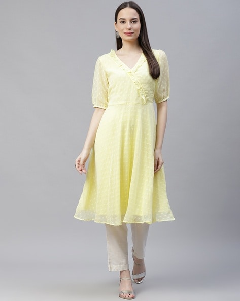 Jompers Micro Print A-line Kurta