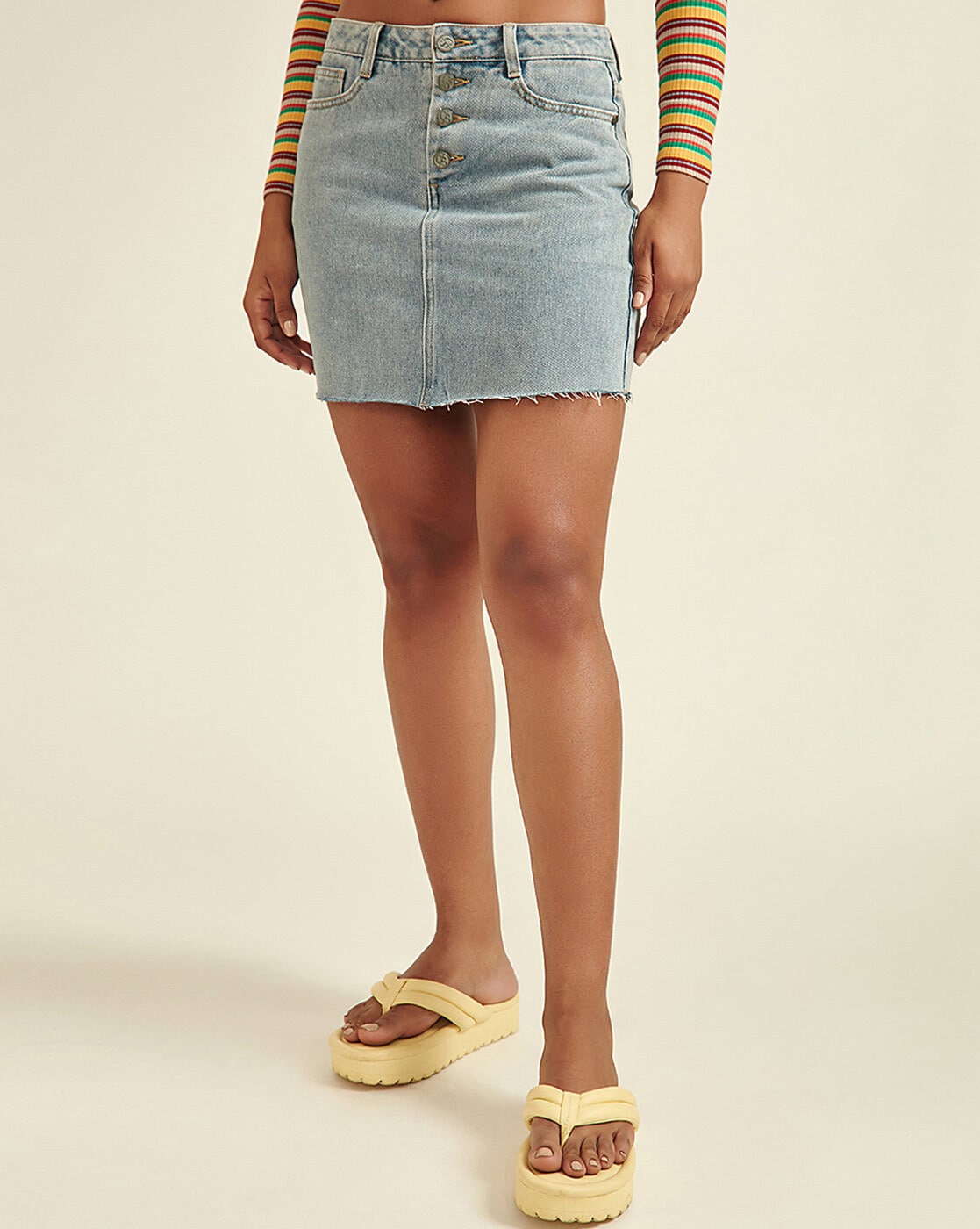 You're Mine Blue Denim Pleated Mini Skirt – Beginning Boutique US