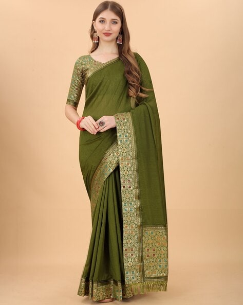 Latest Heavy Designer Party Wear Dola Silk Saree - Stylecaret.com