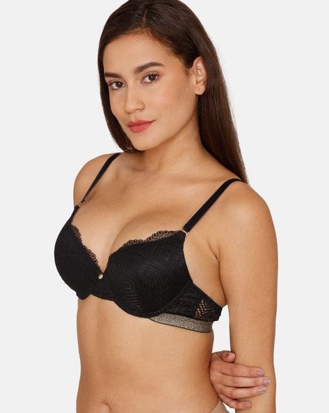 Buy Zivame Basics Padded Non Wired 3/4th Coverage Backless Bra-Black at  Rs.400 online
