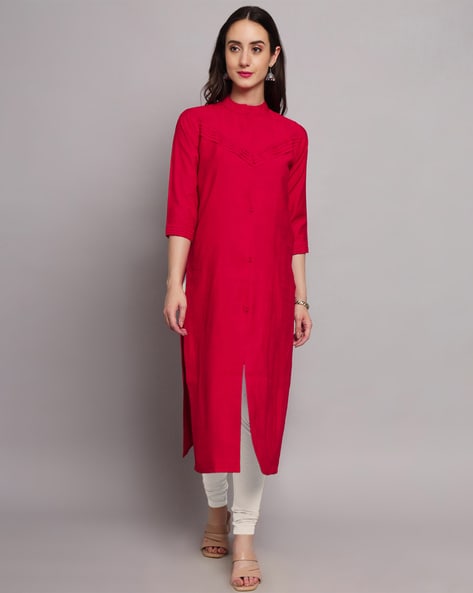 Share 90+ front open kurti with buttons - thtantai2