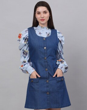 Denim Dresses For Womens on Sale  Buy Womens Clothes Online  AJIO