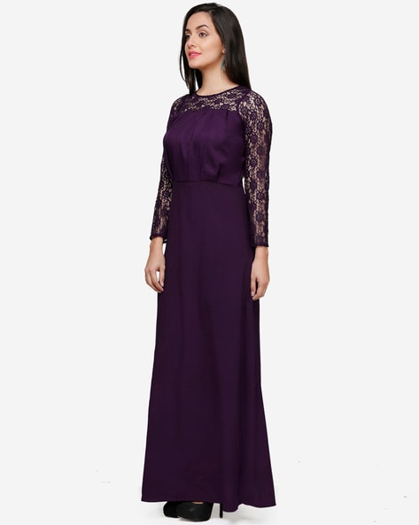 Purple Elegant High Waist Sleeveless Maxi Dress | Dress, Winter wedding  outfits, Long dress casual