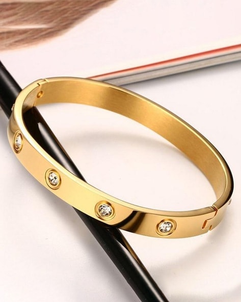 Authentic! Cartier 18k White Gold Love Bangle Bracelet Size 21 | Fortrove