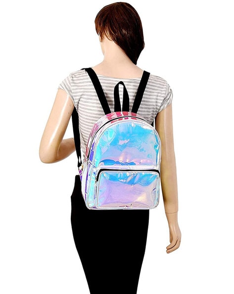 Holographic discount mini backpacks