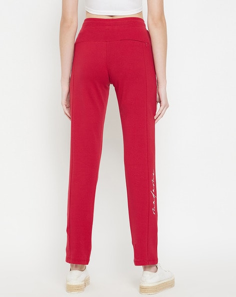 Buy Red Track Pants for Women by MADAME M SECRET Online